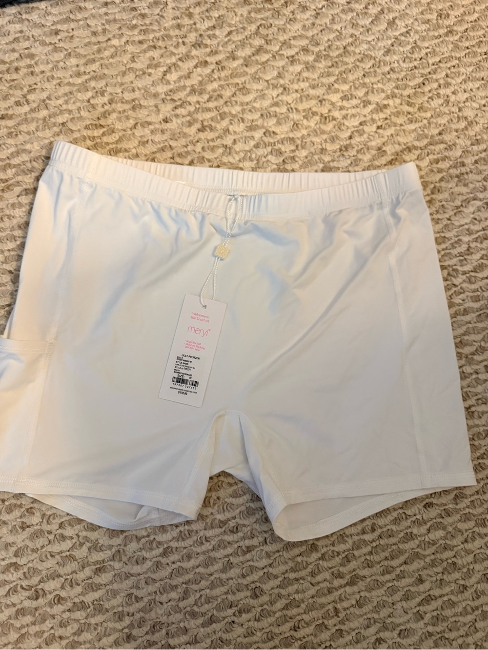 NWT Lilly Pulitzer White Athletic Performance Shorts